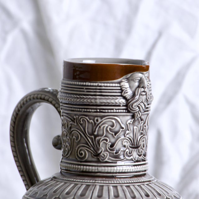 Large 19th Century French Decanter in Figurehead Slip, 1840s For Sale - Image 6 of 17