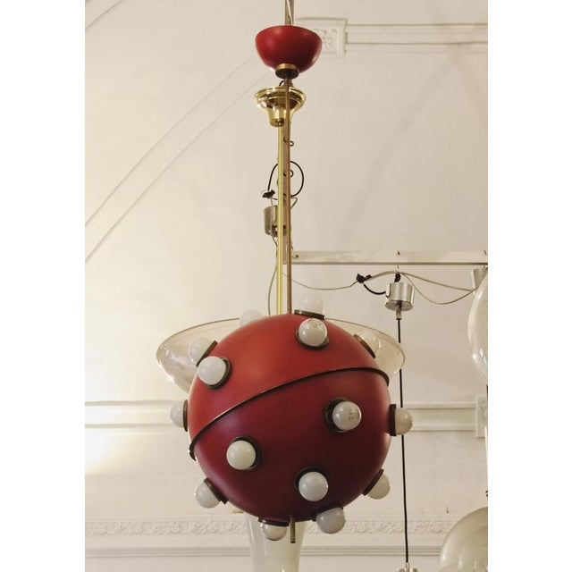Ceiling Lamp Mod.553 attributed to Oscar Torlasco for Lumi, Italy, 1960s For Sale - Image 3 of 10