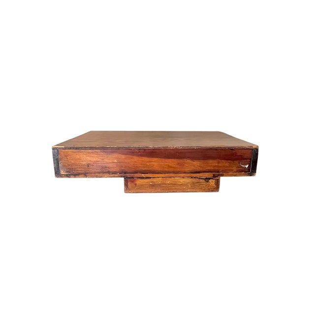 Mid 20th Century Brutalist Style MCM Wood Bookcase Magazine Stand For Sale - Image 14 of 18