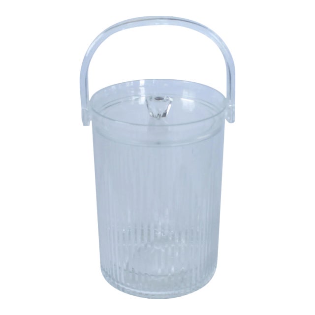 Mid-Century Acrylic Ice Bucket For Sale