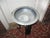 This is a Gorgeous! Mid Century French Style Ornate Iron and Metal Bird Bath / Fountain that has a Ornate Iron Base with...