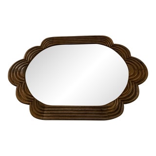 Indian Design Carved Mirror For Sale