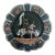 Antique French Barbotine Majolica Jeanne d'Arc Charger, "Honneur Et Patrie," C. 1890–1920s For Sale