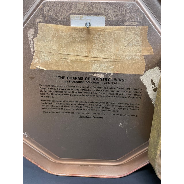 1960s Francois Boucher Octagonal Wall Hangings - A Pair For Sale - Image 6 of 6