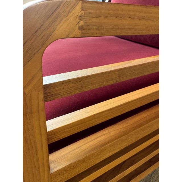 Wood Attributed Ligne Roset Flax Armchair For Sale - Image 7 of 9