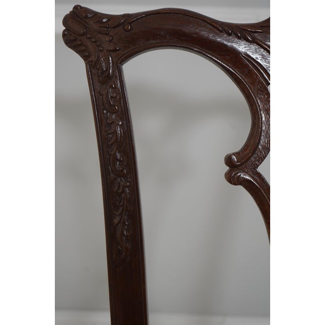 Set of 8 American Drew Chippendale Mahogany Dining Chairs For Sale In Philadelphia - Image 6 of 18