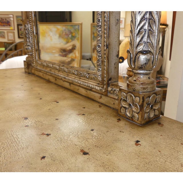 Vintage LaBarge Louis XVI Painted Vanity, Mirror For Sale - Image 14 of 16