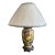 80's Yellow Chinoiserie Table Lamp-Single For Sale