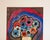 Original mixed-media work, apparently watercolor with pen and ink and possibly pastel, on heavy paper, depicting a bouquet...