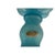 Fenton Art Glass Company Vintage Blue Opalescent Glass Perfume Bottles With Melon-Ribbed Design by Fenton Art Glass Company - A Pair For Sale - Image 4 of 12
