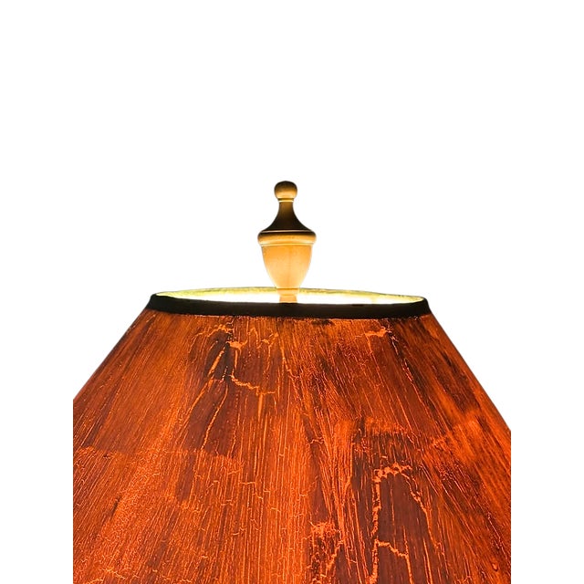1980s Vintage Chinoiserie Table Lamp For Sale - Image 5 of 6
