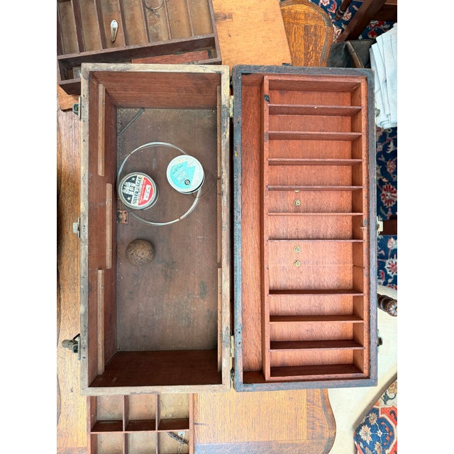 Antique Abercrombie & Fitch Tackle Box For Sale In Atlanta - Image 6 of 9