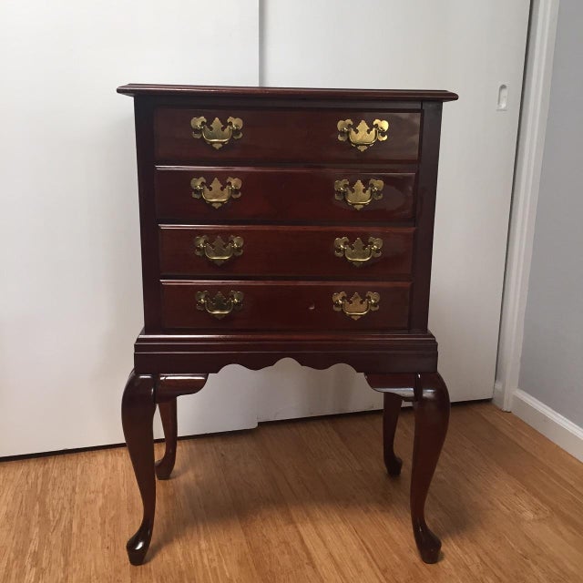 Queen Anne Style 4Drawer Silver Chest Chairish