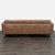 2010s Hd Buttercup 3-Seat Brown Leather Sofa With Tufted Back and Bolster Pillows For Sale - Image 5 of 8