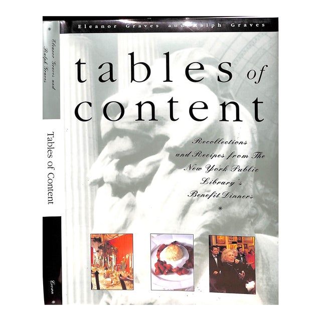 "Tables of Content Recollections and Recipes From the New York Public Library's Benefit Dinners" 1993 Graves, Eleanor and Ralph For Sale