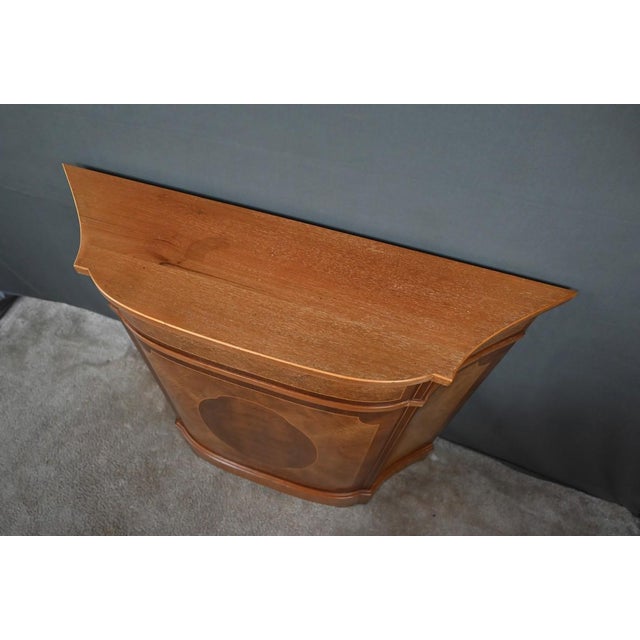 Marquetry Console Table in Mahogany For Sale - Image 6 of 12