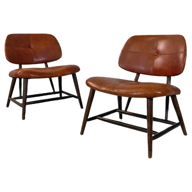 Set of Mid-Century Teve Armchairs attributed to Alf Svensson for Ljungs Industrier Ab, 1953, Sweden For Sale