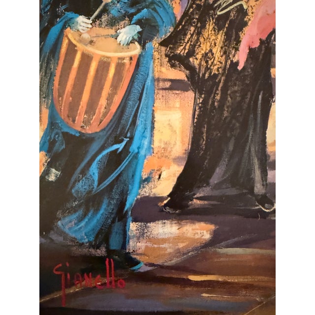 Modern 1980s Luciano Conteduca - Carnevale a Venezia (Carnival in Venice), Decorative Poster For Sale - Image 3 of 4