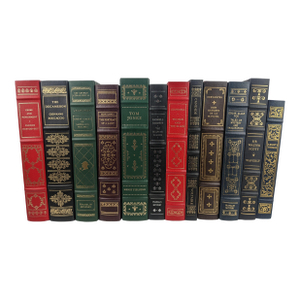 12-Book Franklin Library & Franklin Mystery Decorative Collection – Red, Green, Blue & Gold
