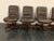 Leather Swivel Chairs by Vaghi, 1980s, Set of 10 For Sale - Image 12 of 18