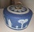 Metal 1900s Wedgwood Jasperware Blue and Whire Dome For Sale - Image 7 of 10