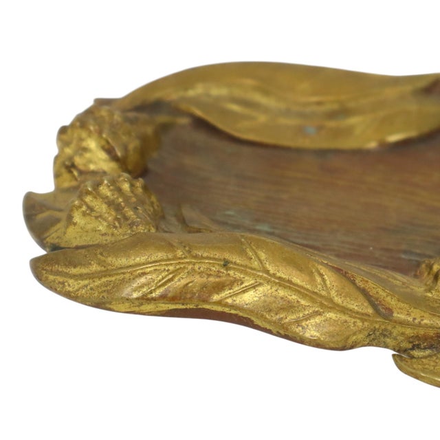 20th Century Art Nouveau Gilded Bronze Inkwell Pen Holder, 1890s For Sale - Image 9 of 18