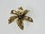 Golden Florentine Flower Shape Flushmounts attributed to Willy Daro for Massive, 1960s, Set of 2 For Sale - Image 12 of 14