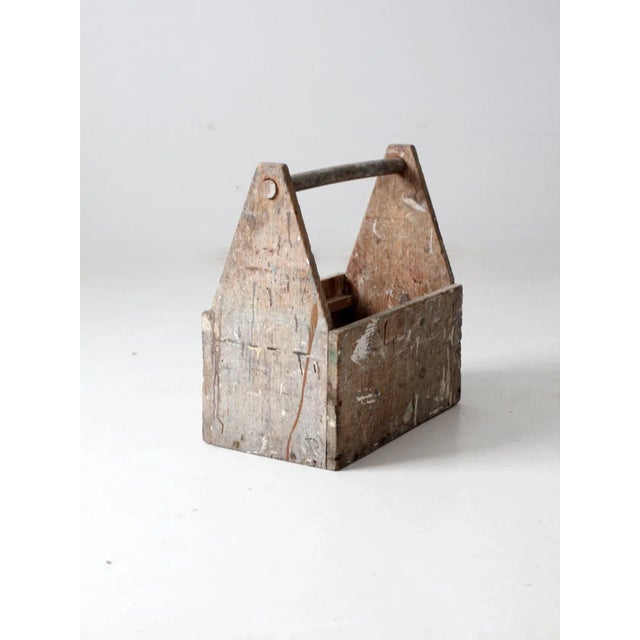 Vintage Wooden Trug Toolbox For Sale - Image 12 of 13