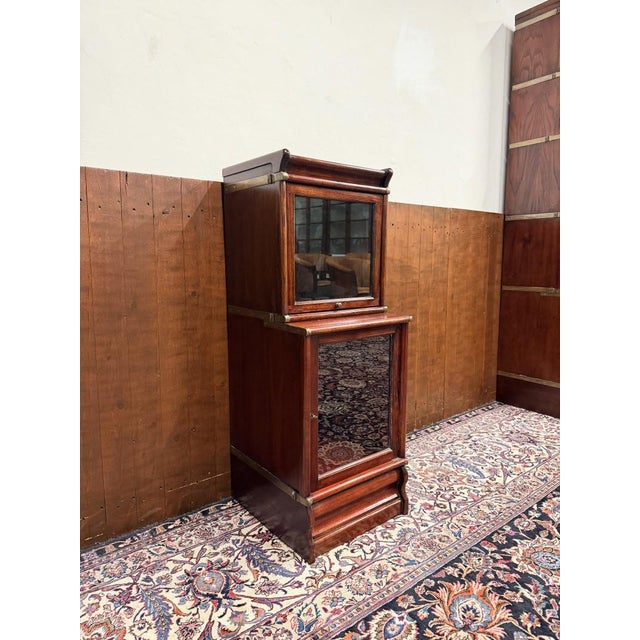 Low English Bookcase from Globe Wernicke For Sale - Image 3 of 12