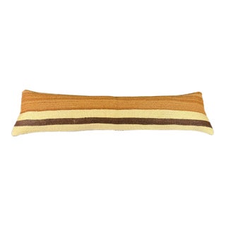 Turkish Hemp Pillow Cushion Natural Beige Brown Cushion Cover 12x46 For Sale