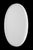 White Large Mid-Century Space Age Oval Wall Mirror, 1970s For Sale - Image 8 of 8