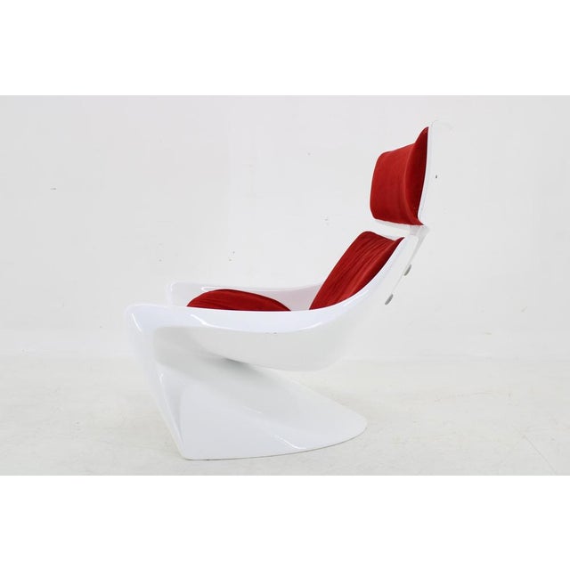 Wood Fiberglass President Lounge Chair by Steen Ostergaard for Cado, Denmark, 1960s For Sale - Image 7 of 18