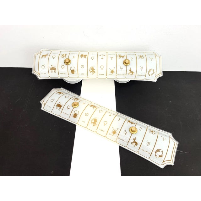 1970s Astrological Wall Lights, Pair For Sale - Image 6 of 17