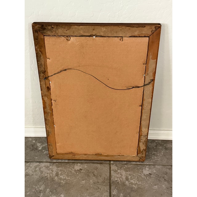 Antique Early 20th Century Woman Pedestal Watercolor Signed Matted and Framed Under Glass Original Art 21”t X 14.75”w For Sale - Image 9 of 12