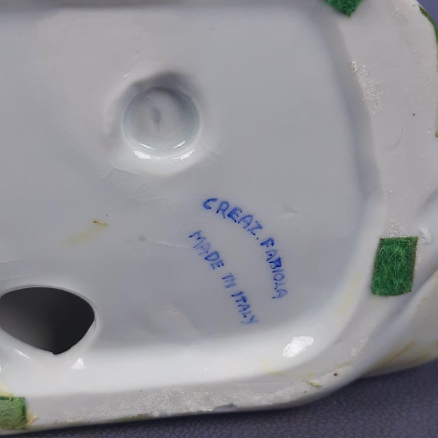 Porcelain Sculpture of Shepherdess with Sheep from Creazioni Fabiola, 1950s For Sale - Image 13 of 17