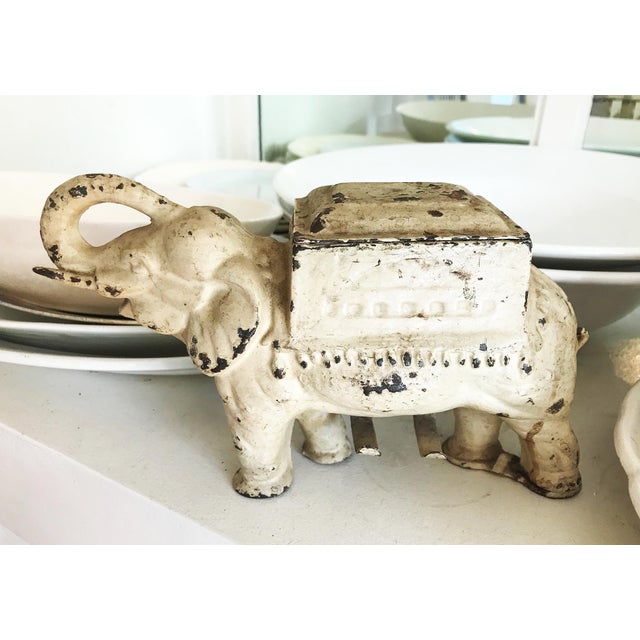 Antique Cast Iron Elephant Cigarette Holder and Dispenser Chairish