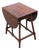Vintage Americana Style Drop Leaf Side Table Rustic Country Colonial For Sale