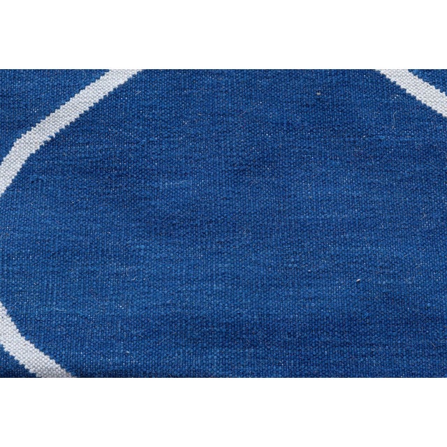 Early 21st Century Contemporary Capri Indian Dhurrie Handmade Rug by Doris Leslie Blau For Sale - Image 5 of 8