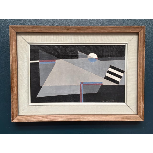 Lars. Gideon, Abstract Composition, 1960s, Oil on Canvas, Framed For Sale - Image 17 of 18