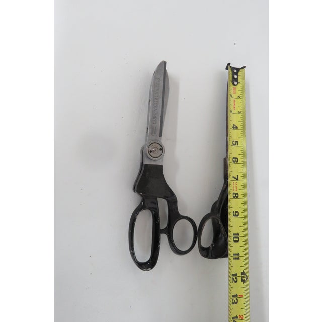 Early 1900s Fabric Tailor Heavy Duty Vintage Collectible Scissors 4577b For Sale - Image 14 of 18