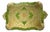 Italian Carved and Gold and Green Painted Sideboard Tray, 1960 For Sale