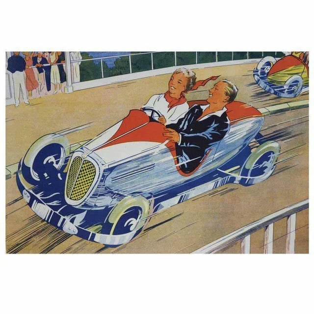 English 1930s English Automobile Carnival Poster by Willson's Leicester For Sale - Image 3 of 3
