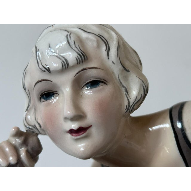 Art Deco Sculpture of a Dancer from Goldscheider, Austria, 1920s For Sale - Image 4 of 18