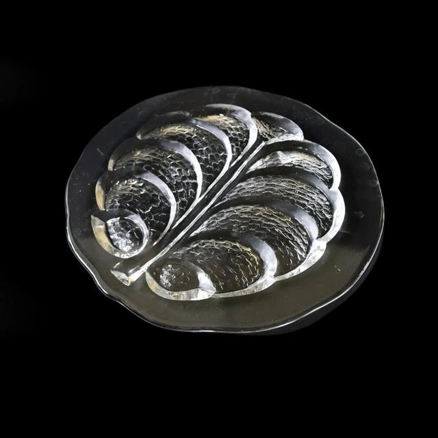 Glass Large Vintage Eden Cheese Platter by Lars Hellsten for Orrefors For Sale - Image 7 of 7