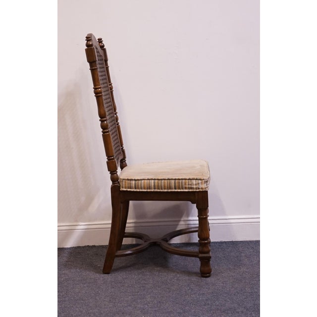 Wood Thomasville Furniture Kenilworth Collection Solid Oak English Tudor Style Dining Side Chair 860-99 For Sale - Image 7 of 12
