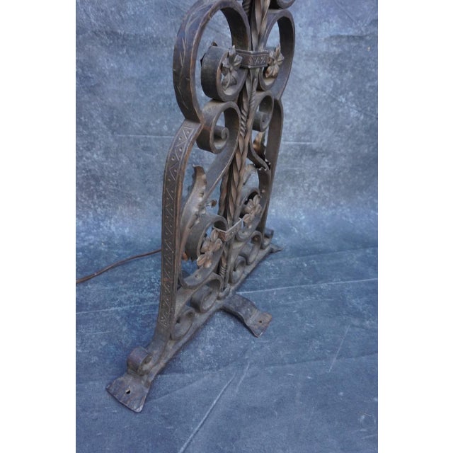 1920s 1920s Monumental Spanish Revival Floor Lamp For Sale - Image 5 of 12