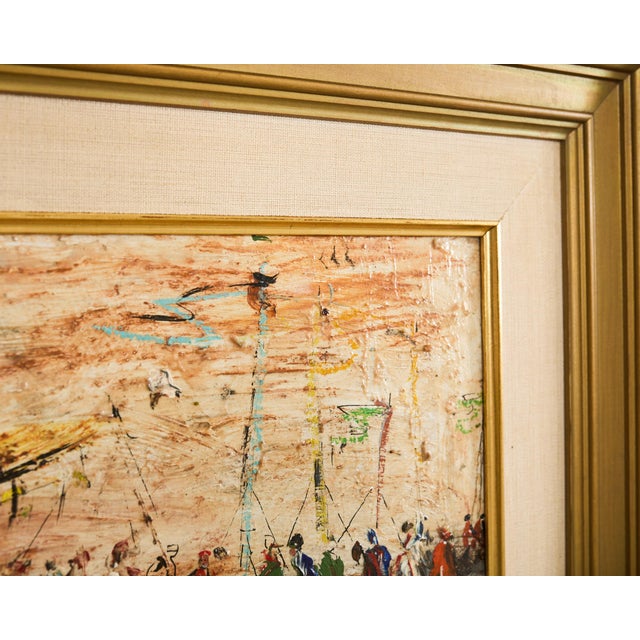 Pascal Cucaro Oil Board Midcentury Painting For Sale - Image 14 of 18