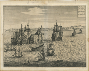 Capture of Spanish Ships by Dutch Fleet Near Cuba, 1628, Paper
