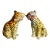 Hollywood Regency Italian Terracotta Leopards, a Pair For Sale