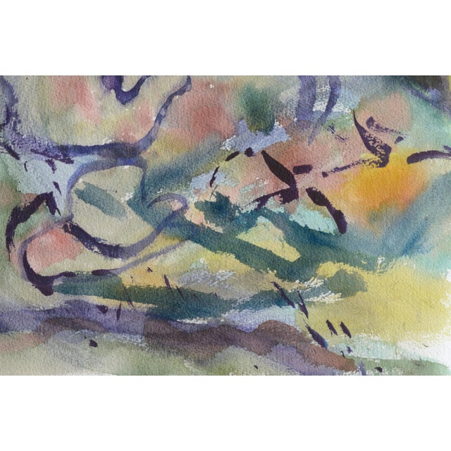 Abstract composition by Les Anderson (American, 1928-2009). Unsigned, but was acquired from the estate of Les Anderson in...